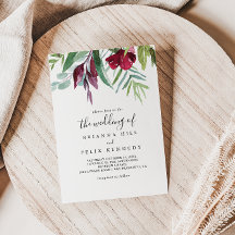 熱帯色の書道フローラ結婚の種類