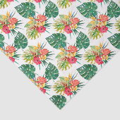 熱帯花とヤシの花と緑葉2 薄葉紙 (詳細)