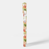 熱帯花とラインアートモノグラムの Case-Mate iPhoneケース (裏面 / 左)