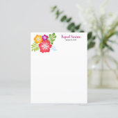 熱帯花と葉スクラップブック作り紙 (スタンド正面)