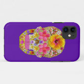 熱帯花のスカル4 - Case-Mate iPhoneケース (裏面(横))