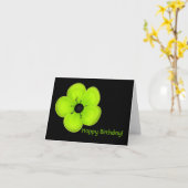 熱帯花のバースデー・カード カード (黄色い花)