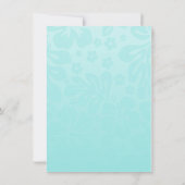 熱帯花のルアウ(ハワイ式宴会)のパーティの招待状 招待状 (裏面)