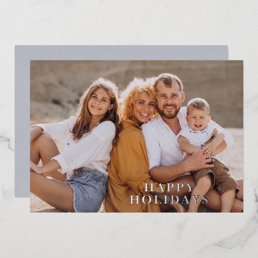 熱帯花の写真 箔シーズンカード (正面/裏面)