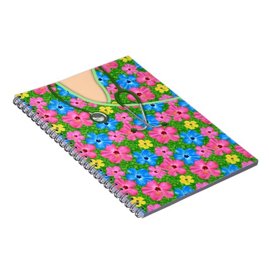 熱帯花の医学はごしごし洗います ノートブック (右側)