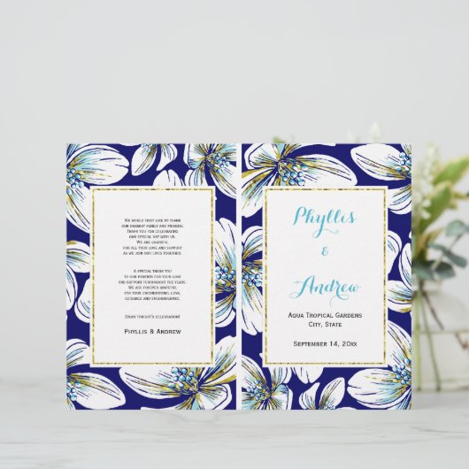 熱帯花の折り畳み式結婚式 (スタンド正面)