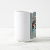 熱帯花の抽象芸術のマグ コーヒーマグカップ (中央)