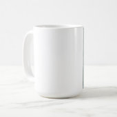 熱帯花の抽象芸術のマグ コーヒーマグカップ (正面左)