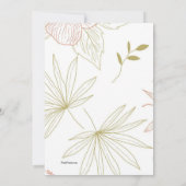 熱帯花の招待状 招待状 (裏面)