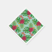 熱帯花の柄 スタンダードカクテルナプキン (角)