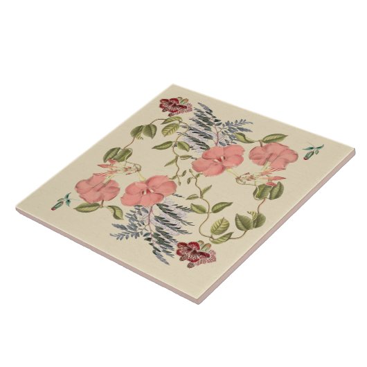 熱帯花の植物のタイル6x6 タイル (側面)