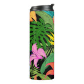 熱帯花の模様葉 タンブラー (回転左)