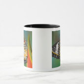 熱帯花の蝶 マグカップ (中央)