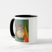 熱帯花の蝶 マグカップ (正面左)