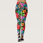 熱帯花のLeggins レギンス (裏面)