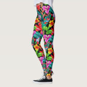熱帯花のLeggins レギンス (左)