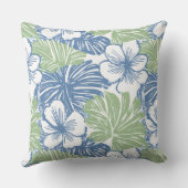 熱帯花アクセント枕 クッション (裏面)