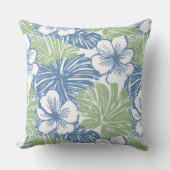 熱帯花アクセント枕 クッション (正面)