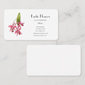 熱帯花オーキッドフローリストの名刺 名刺 (正面/裏面)