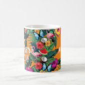 熱帯花カスタム母の日 コーヒーマグカップ (中央)