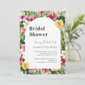 熱帯花カラフルブライダルシャワー 招待状 (スタンド正面)