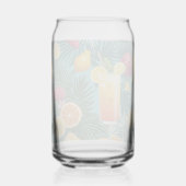 熱帯花カラフル果実飲み物用品セット ガラス缶 (裏面)