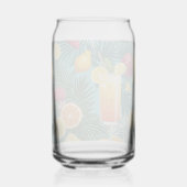 熱帯花カラフル果実飲み物用品セット ガラス缶 (裏面)