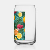 熱帯花カラフル果実飲み物用品セット ガラス缶 (左)