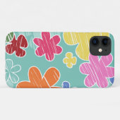 熱帯花カラフル花、花、花柄 Case-Mate iPhoneケース (裏面(横))