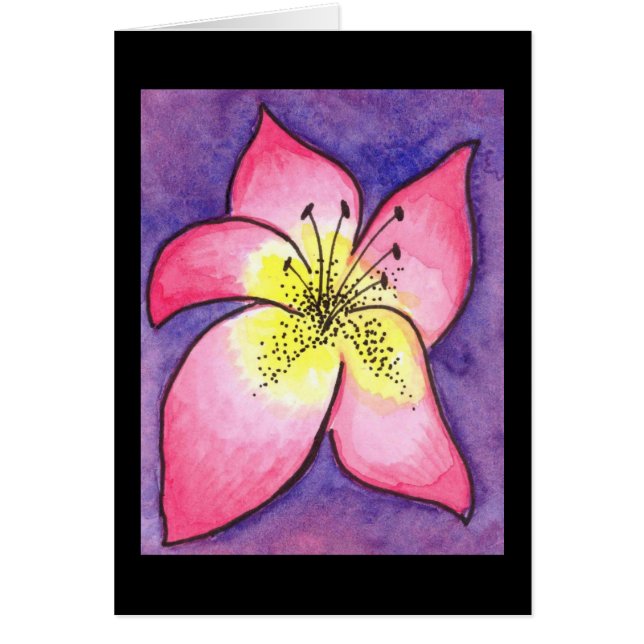 熱帯花カード (正面)