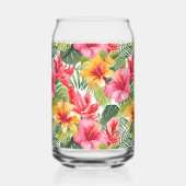 熱帯花ガラス製品 ガラス缶 (裏面)