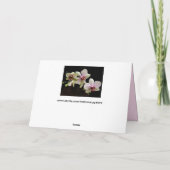 熱帯花グリーティングカード カード (裏面)