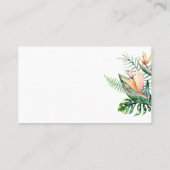 熱帯花ゲームカードの数キス プレイスカード (裏面)