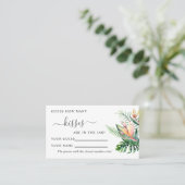 熱帯花ゲームカードの数キス プレイスカード (スタンド正面)