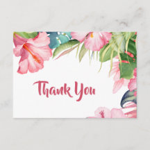 熱帯花サンキューカード