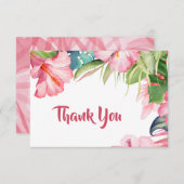 熱帯花サンキューカード エンクロージャーカード (正面/裏面)