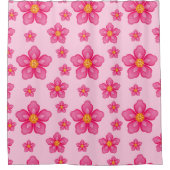 熱帯花シャワーカーテン シャワーカーテン (正面)