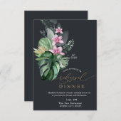 熱帯花ダークリハーサルディナー 招待状 (正面/裏面)