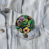 熱帯花バッジ 缶バッジ (インサイチュ)