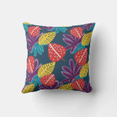 熱帯花パターントレンディーカラフル果実 クッション (裏面)