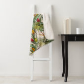 熱帯花パターン シェルパブランケット (インサイチュ)