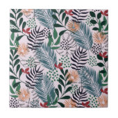 熱帯花パターン タイル (正面)