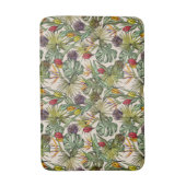 熱帯花パターン バスマット (正面縦)