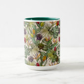 熱帯花パターン マグカップ (中央)