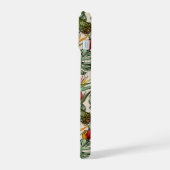 熱帯花パターン iPhone 15ケース (左側面)