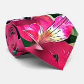 熱帯花フローラ ネクタイ (ロール)