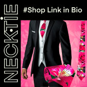 熱帯花フローラ ネクタイ