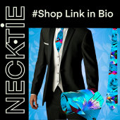 熱帯花フローラ ネクタイ