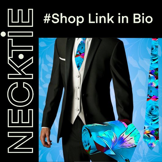 熱帯花フローラ ネクタイ