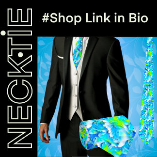 熱帯花フローラ ネクタイ